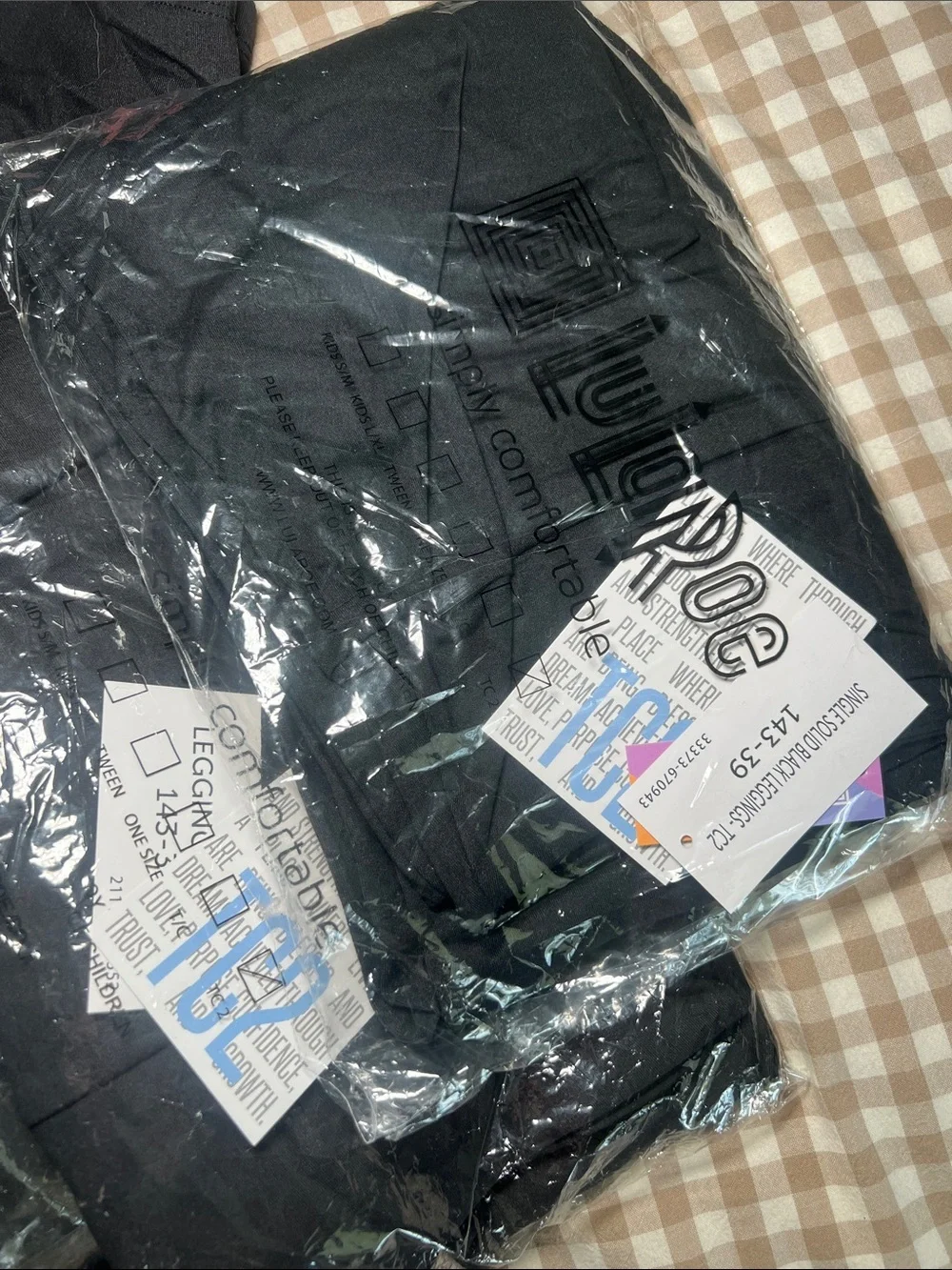 LuLaRoe Black TC2 Stretch Leggings